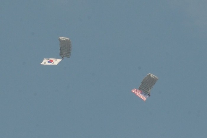 Hoạt động trong khuôn khổ "Ngày sức mạnh không quân" vừa được tổ chức tại Pyeongtaek, Hàn Quốc.